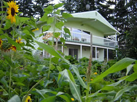 house at harvest time