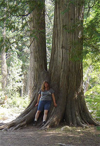 Julie and Cedar in Montana